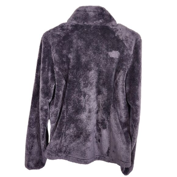The North Face Osito Fleece Jacket Small Dark Grey Fuzzy Sherpa Full Zip - Picture 4 of 10